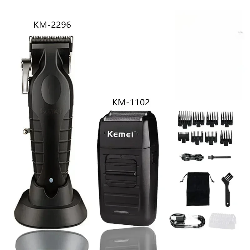 

Машинка для стрижки волос Kemei KM-2296 KM-2299 KM-1102, мужской электрический триммер для волос, профессиональная машина для стрижки волос для мужчин