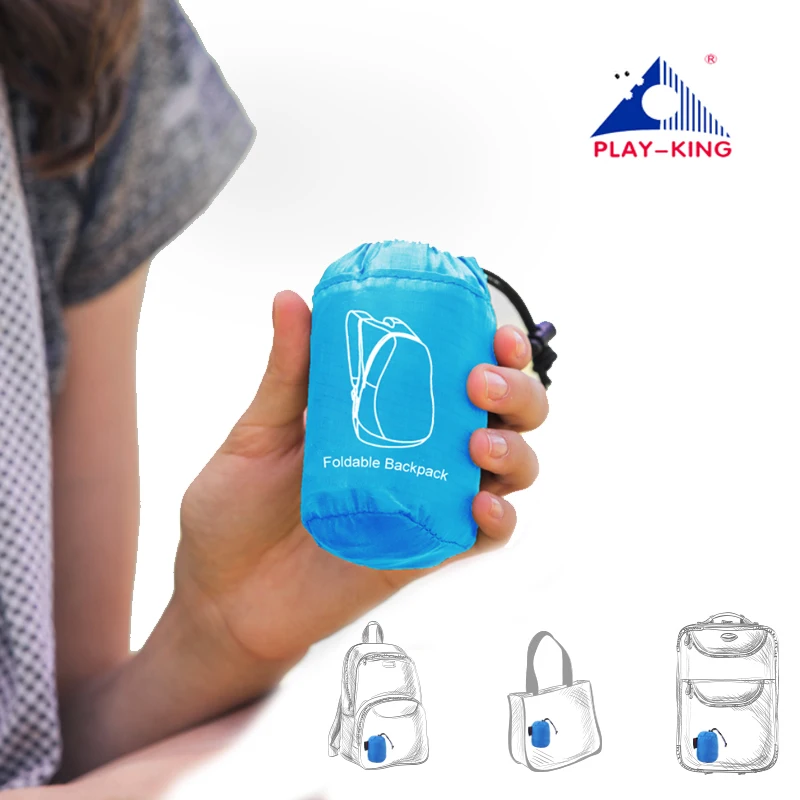 PLAYKING Lightweight Nylon Foldable Men Backpack Waterproof Mini Travel Pack Women Bag For Mochila Feminina For Camping