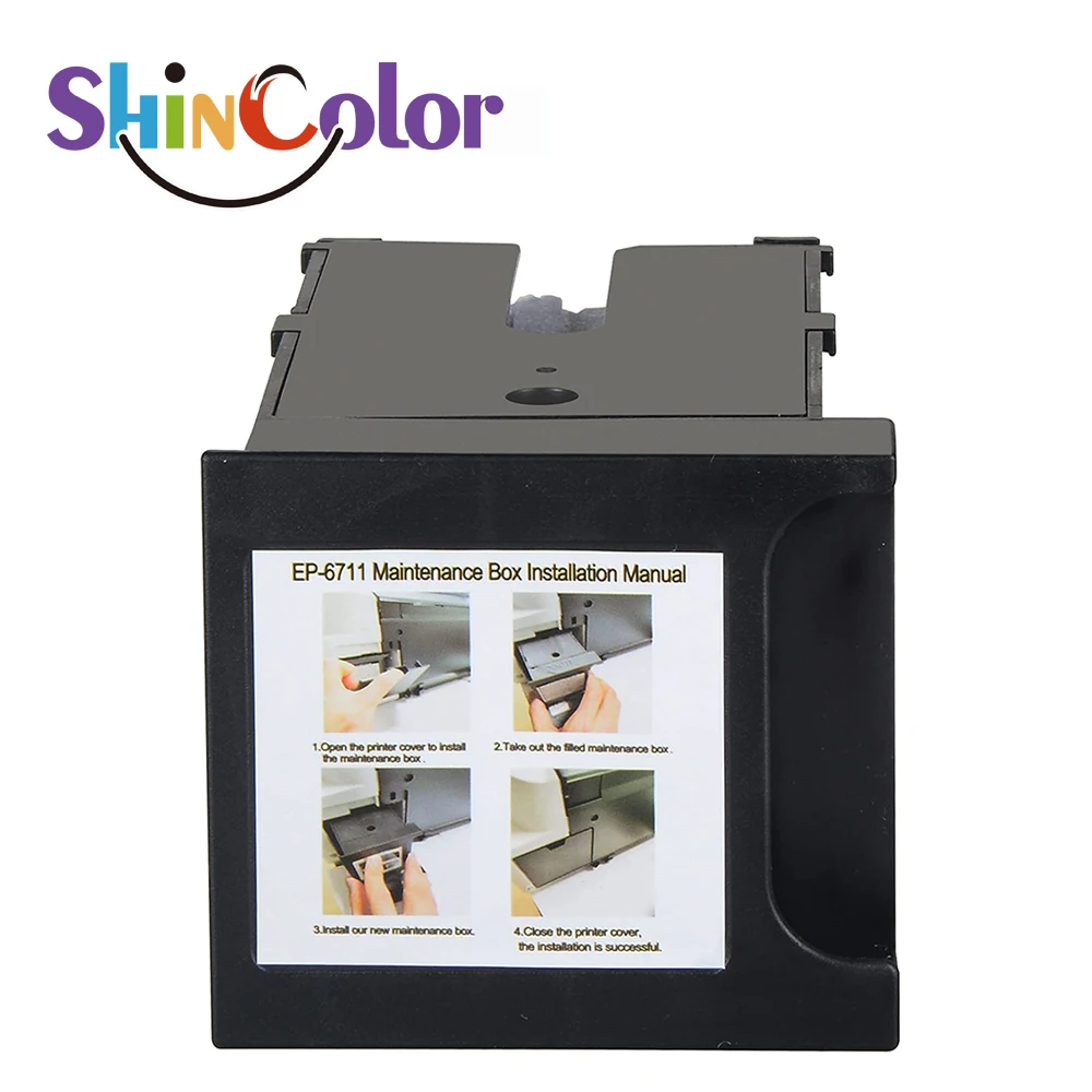 

ShinColor T6711 L1455 Ink Maintenance Box for EPSON WF7610 7620 7720 7110 7210 7510 7615 7710 7715 3010 3520 3530 3540 3620 3640