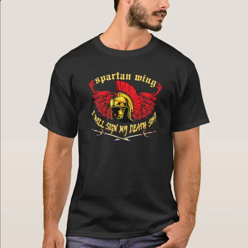 

Sparta Warrior Helmet Gladiator Spartans Saying T-Shirt Short Sleeve Casual 100% Cotton O-Neck Summer Mens T Shirt Size S-3XL