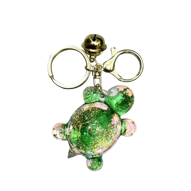Miniso oil-filled sand turtle key chain, schoolbag pendant, blind box, blind bag, key chain, pendant, bag pendant
