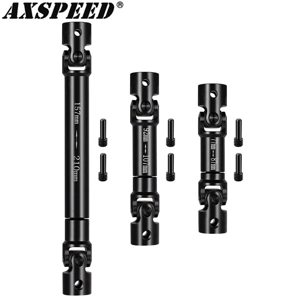 AXSPEED 1PCS Steel Drive Shaft Center Driveshafts for 1/6 RC Crawler Car Axial SCX6 AXI05000 Upgrade Parts