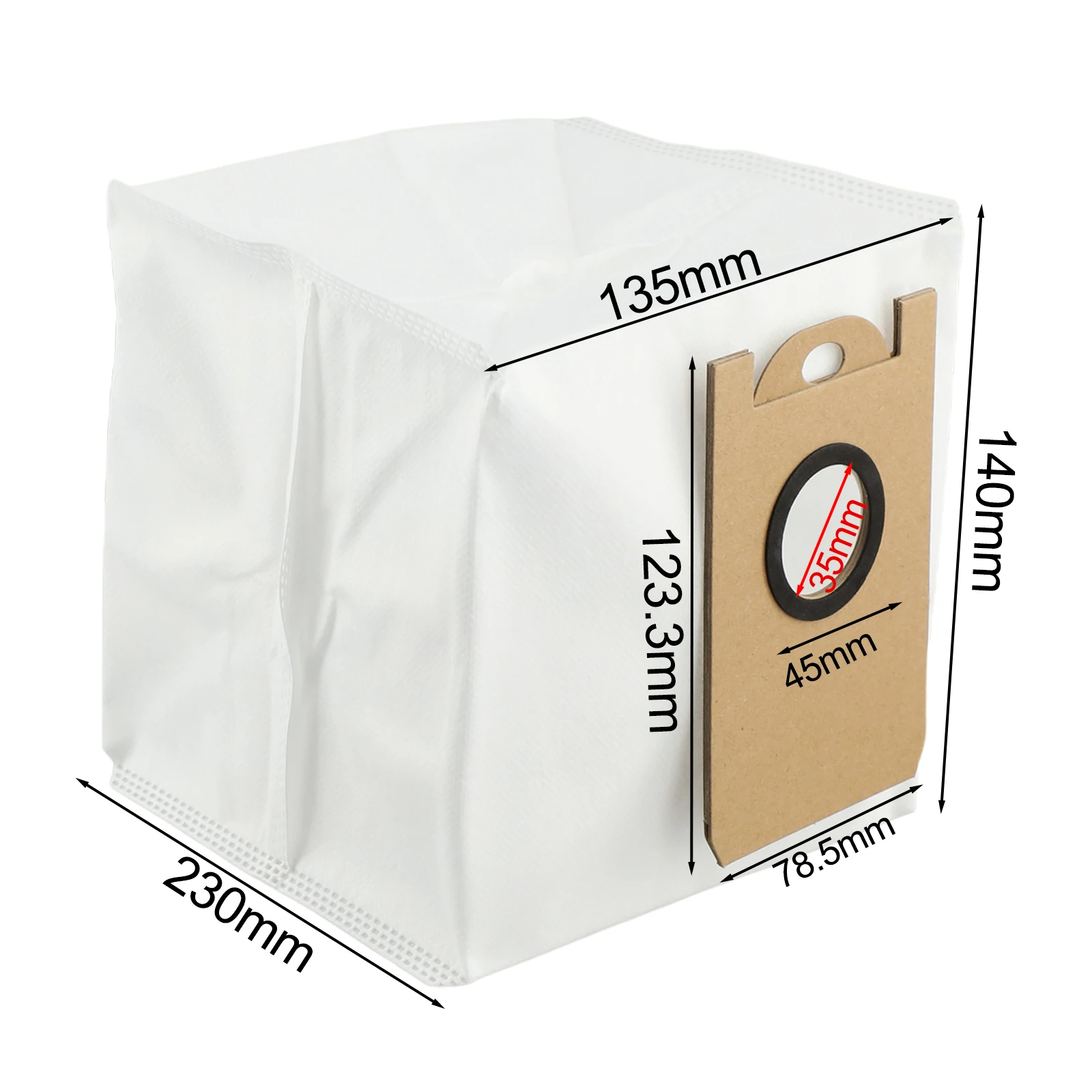 4 Pack Disposable Dust Bags for BObsweep Dustin and For Orbi 3 5 Liter Capacity Vacuum Bags for Dust and Dirt Collection