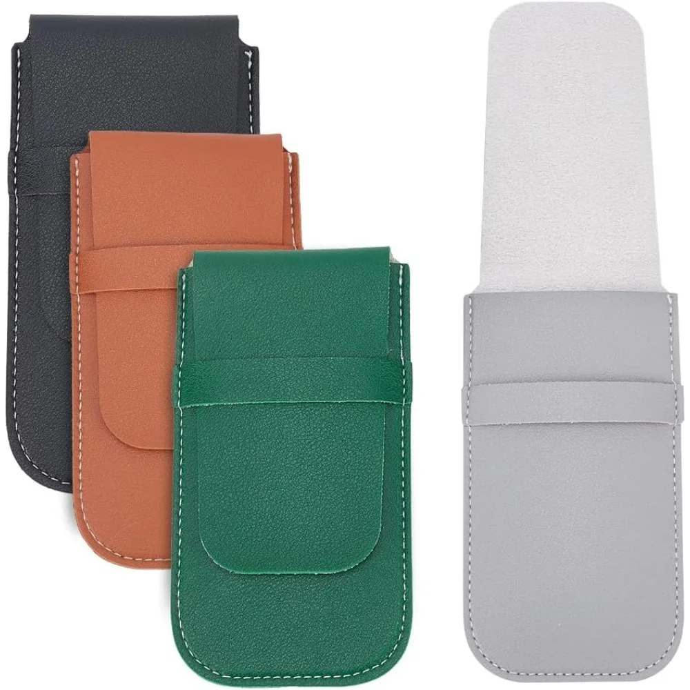 

4 Pcs PU Leather Watch Travel Pouch4 Colors Portable Watch Bags Mixed Color Watch Pouch Watch and Jewelry Travel Bag