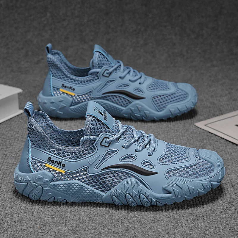 2026 Summer Men's Mesh Shoes Outdoor Hollow Breathable, Anti slip, Wear resistant Beach Casual Shoes Sports Shoes