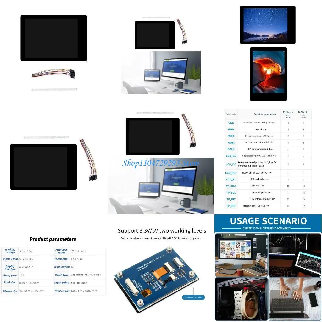 

Y2GD 2.8Inch 262K Display Screen 240x320 Resolution for Home Automation Crisp and Responsive