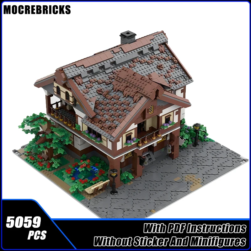 

Famous Movie Magic Ring Town Street View Bree Bank Modular Architecture MOC Building Blocks Model Technology Kid’s Bricks Toys