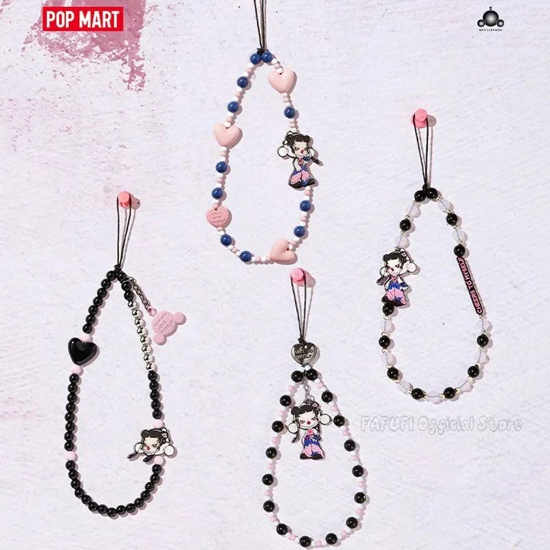 POP MART SKULLPANDA CHEERS TO MYSELF Seri Gantungan Ponsel Blind Box Kotak Misteri Kejutan Figur Anime Lucu Hiasan