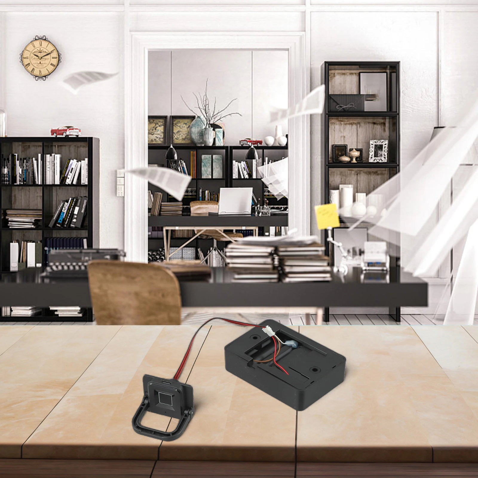 Biometric Fingerprint Lock Black Keyless Cabinet Lock Smart Drawer Locks Fingerprint Recognition Biometric Lock For Cabinets