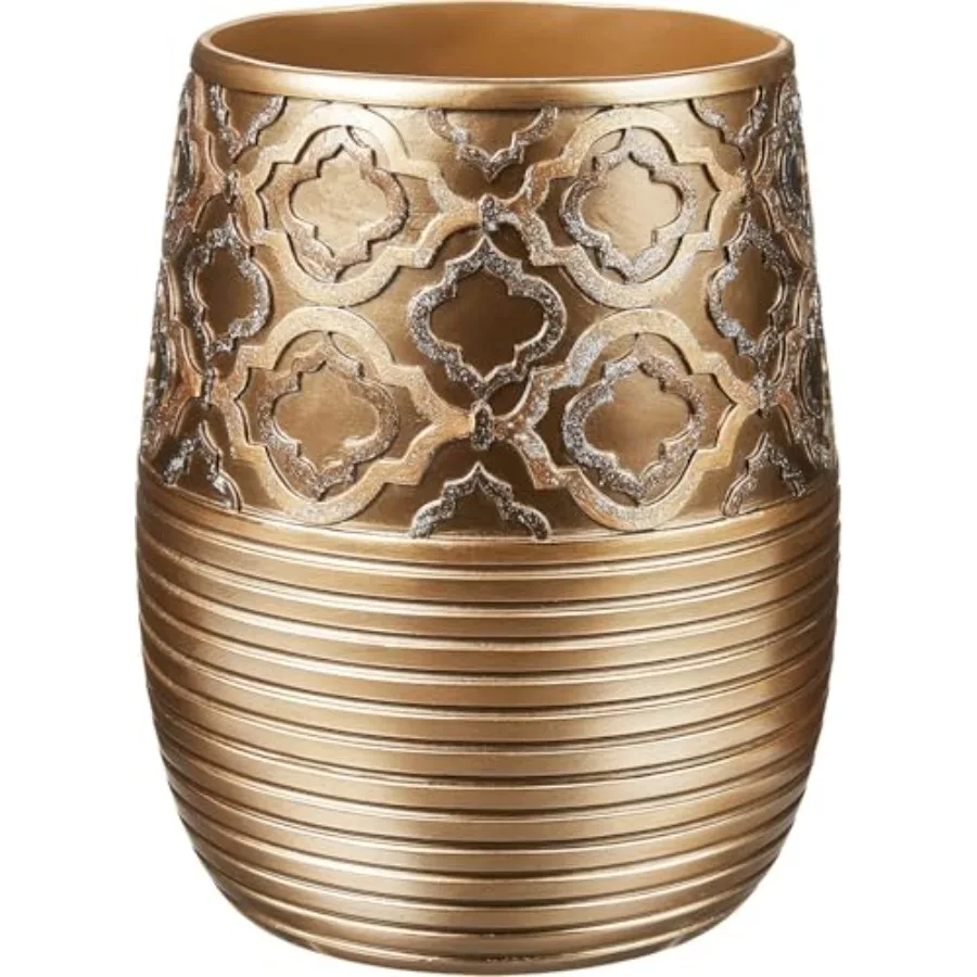 

Decorative Trash Can for Bathroom Office and Bedroom - 2.1 Gallons Stylish and Small Trash Can for Dorms Desktop and Restroom -