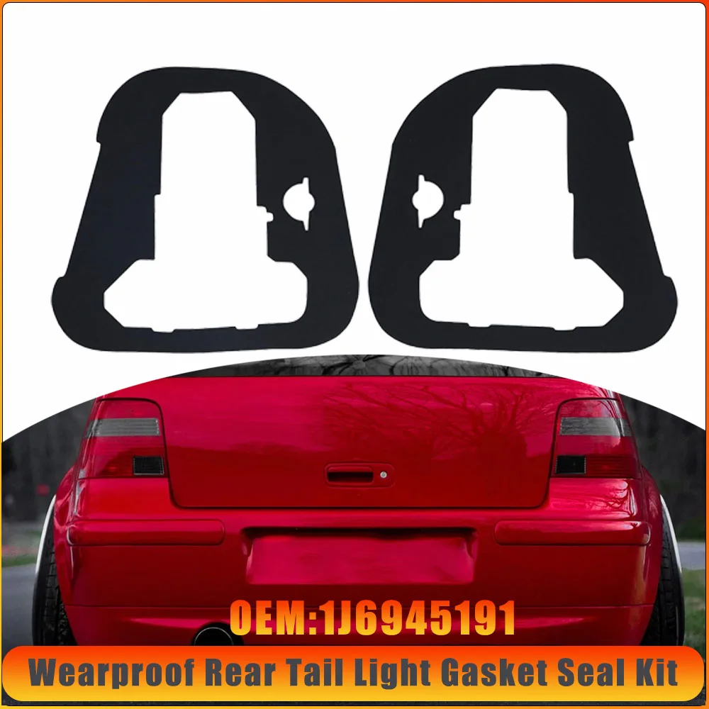 

2 шт./компл., черный прочный комплект уплотнений заднего фонаря, водонепроницаемый 1J6945191 для клубного автомобиля MK4 1997 1998 1999 2000 2001 2002-2006