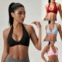 Soutien-gorge de sport dos nu pour femme, séchage rapide, respirant, push-up, haut de yoga, vêtements de fitness et d'entraînement tendance 1
