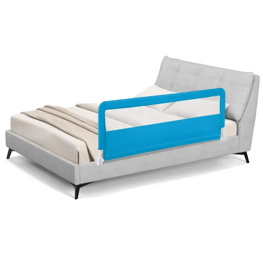 

Защитные бортики для детской кровати, 59 дюймов, удлиненные, откидные, с ремнями безопасности, складные бортики для детских кроватей размера Twin, Double, Full