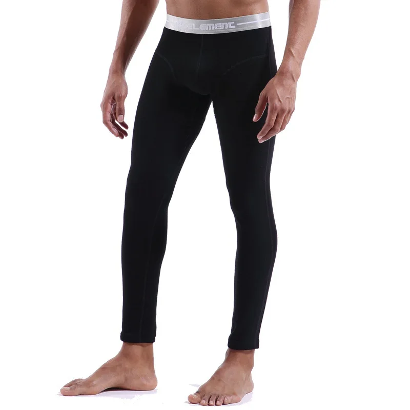 Man Thermal Long Johns Compression Winter Cloth Thick Merino Warm Underwear Cotton Heated Leggings Double Layers Pants Shaper