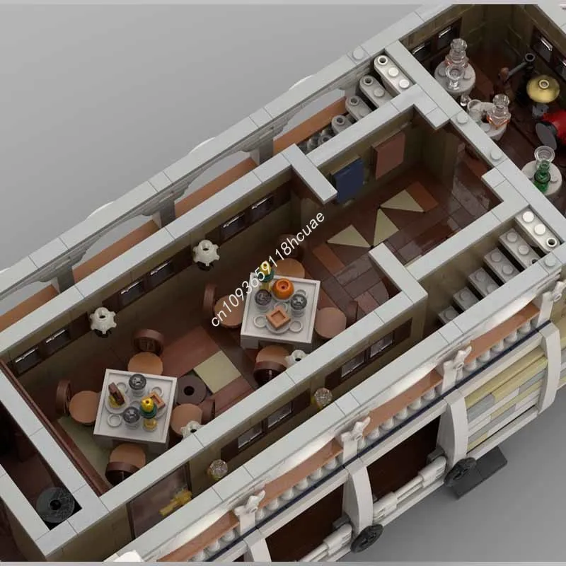 4774 個 MOC 蒸気船拡張モデルビルディングブロック建築子供クラフトおもちゃ誕生日 DIY 教育クリスマスギフト