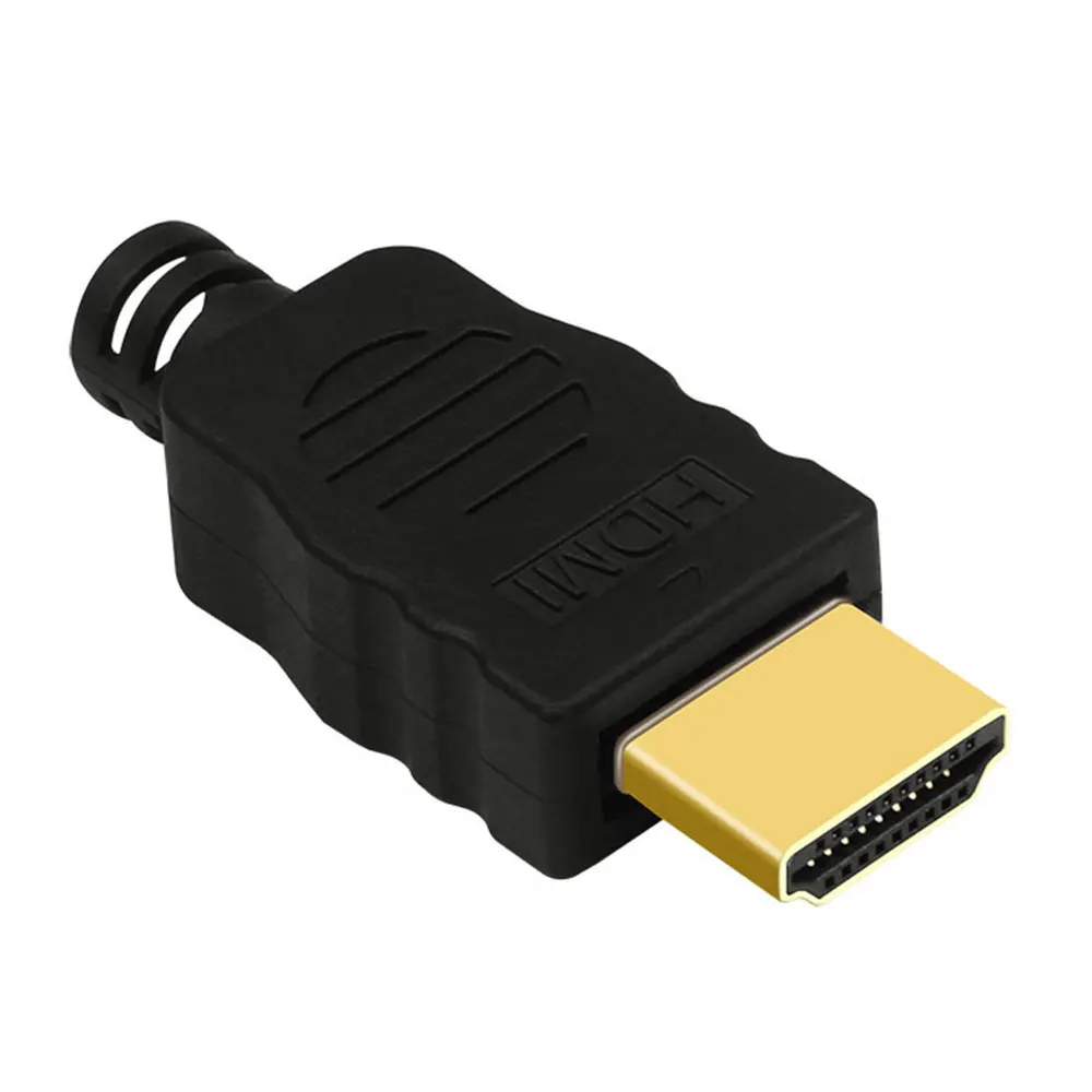 HDMI-Compatible  Gold-plated Soldered Male Connector Terminals With Box Solder Joint Conector Repair Kit