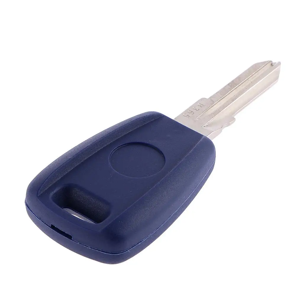 Tough ABS Key Cover Car Key Shell Blue Silver for Fiat Punto Doblo Keyless Entry Auto Lock 9x3cm