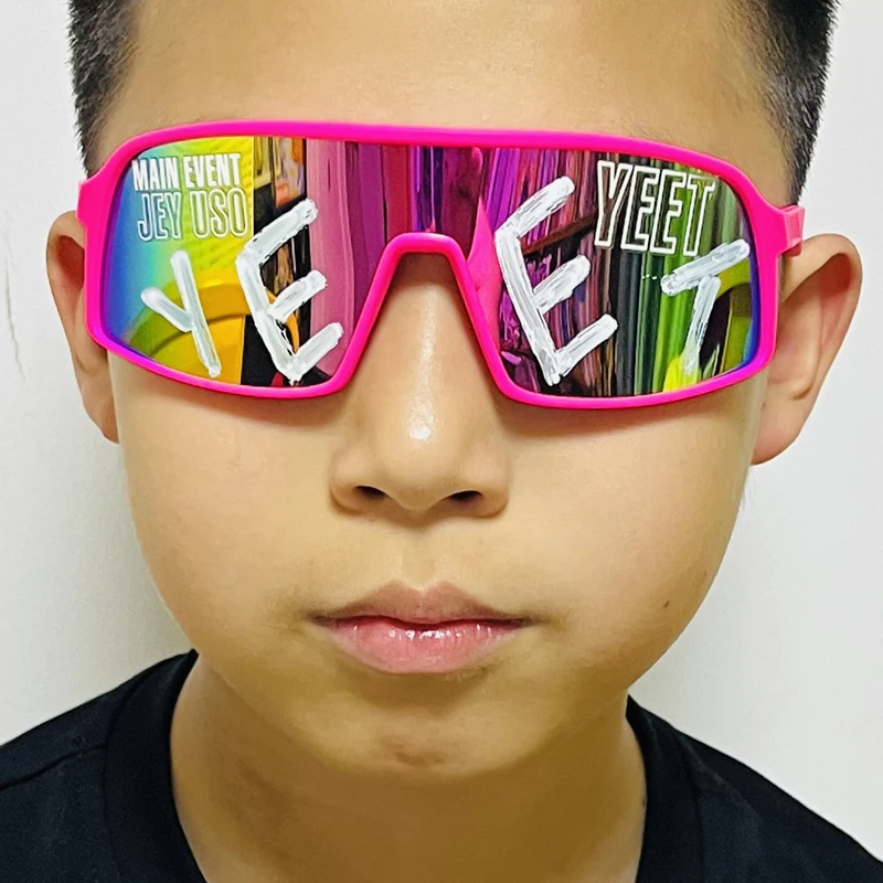 Jey Uso YEET Sport-Sonnenbrille für Erwachsene, Bloodline Wrestling, Fan-Ausrüstung, seltene Farben, sportliche Sonnenbrille für Männer und Frauen – Detail 11