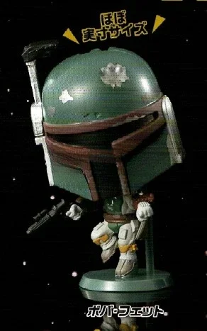 BANDAI Star Wars Action Figures Model Big Head Doll Assembly Ornament Boba Fett Skywalker Gashapon Ornament Official Genuine view 2