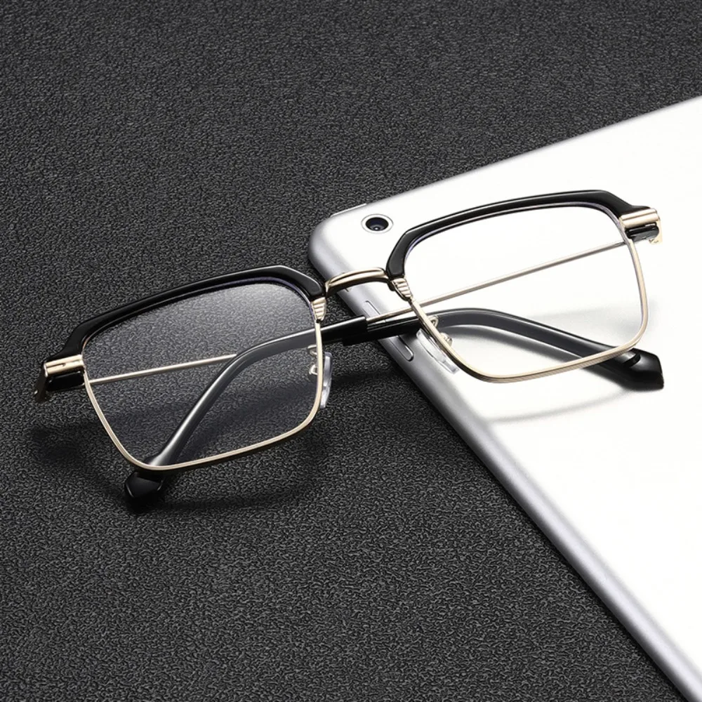 

Elegant Metal Square Anti Blue-ray Eyewear Optical Glasses Eye Protection Women Men Reading Glasses