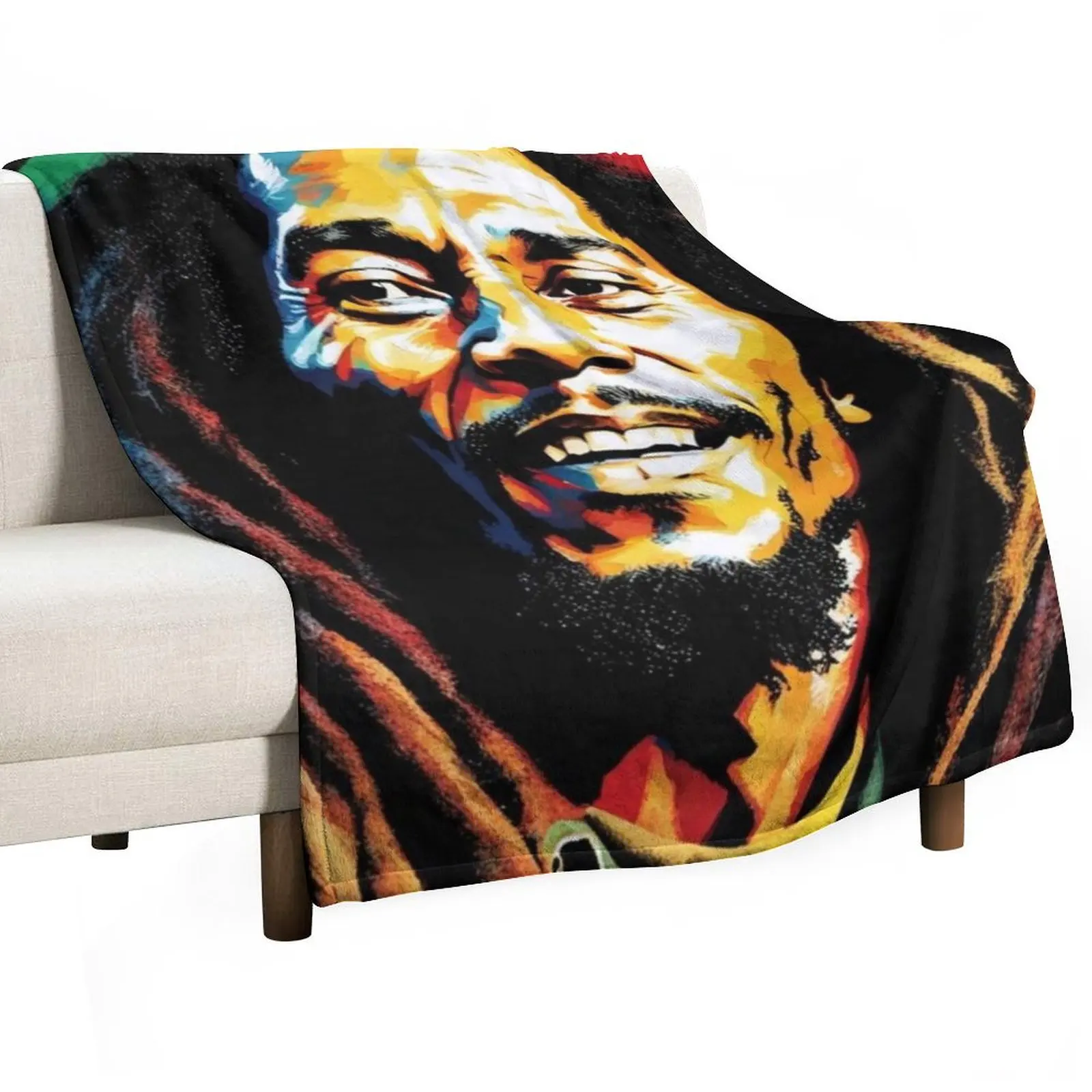 

Bob Marley Throw Blanket Luxurious Soft Blanket Holiday Gift for Family