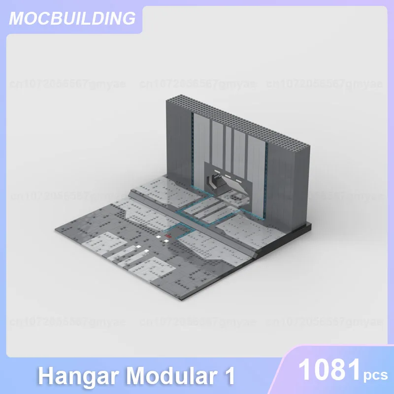 Hangar Battle Modular Model MOC Building Blocks DIY Assemble Bricks Collection Display Creative Educational Toys Xmas Gifts