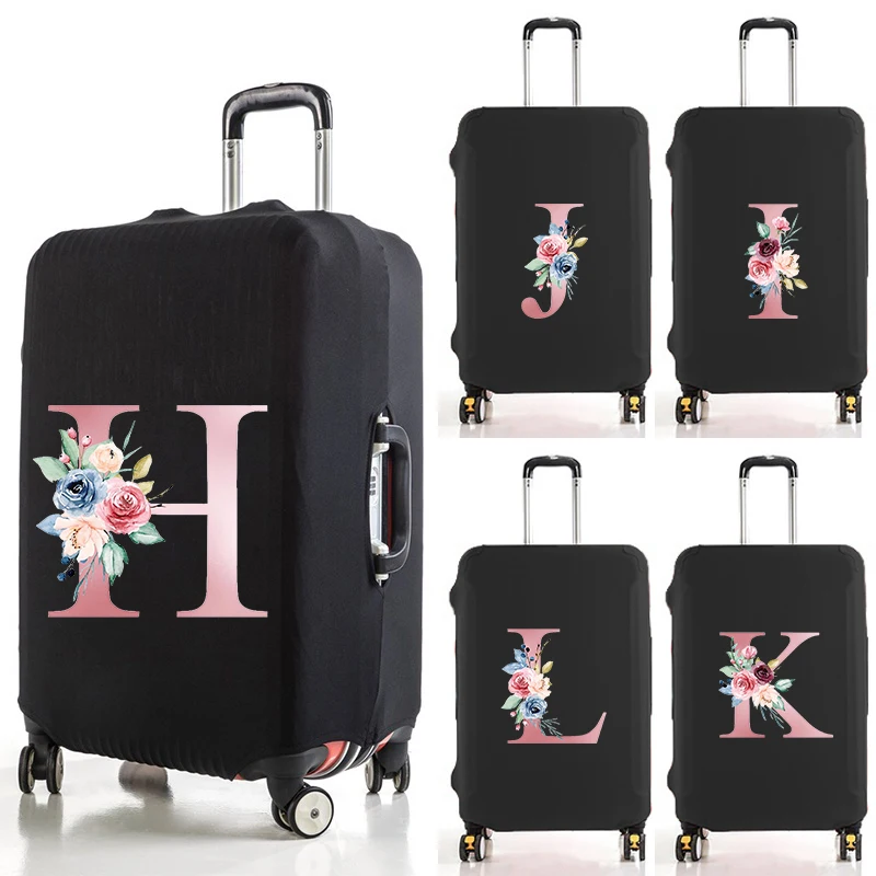 

Pink Letter Luggage Cover Thickened Protective Cover Scratch-resistant Luggage Cover Dust-proof Suitable for 18-32 Inch Luggage