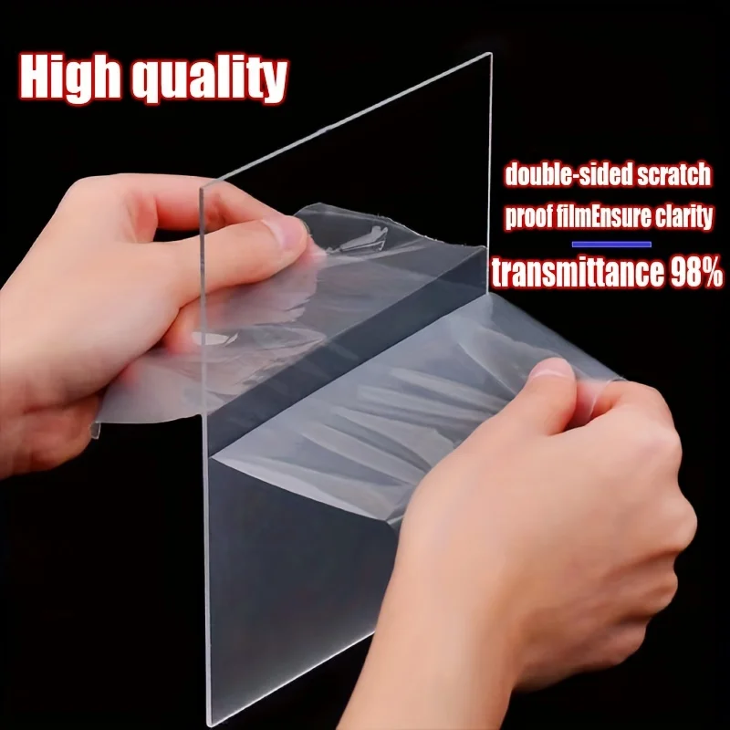 A4 A3 10pcs Clear Acrylic Sheet Transparent Plastic Board for Picture Frame Glass Replacement Project Display Painting Thickness