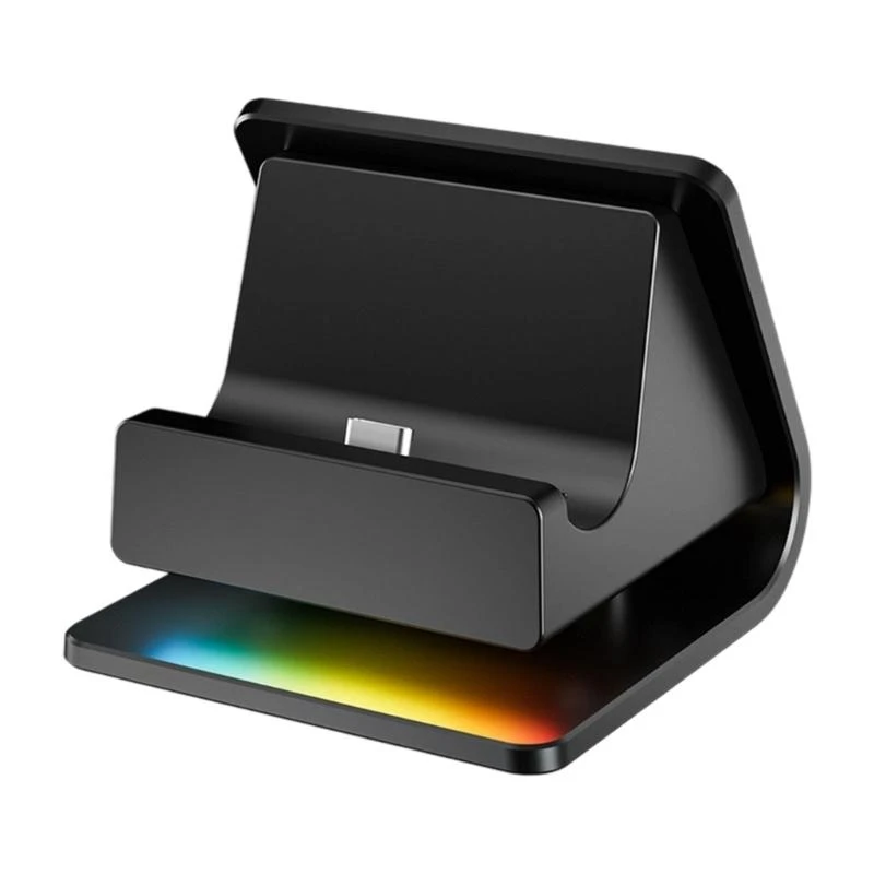 P5EA Game Console Mini Dock With Customizable Light Strips Double USB Port And Portable Travel Design 20V/3A Power Delivery