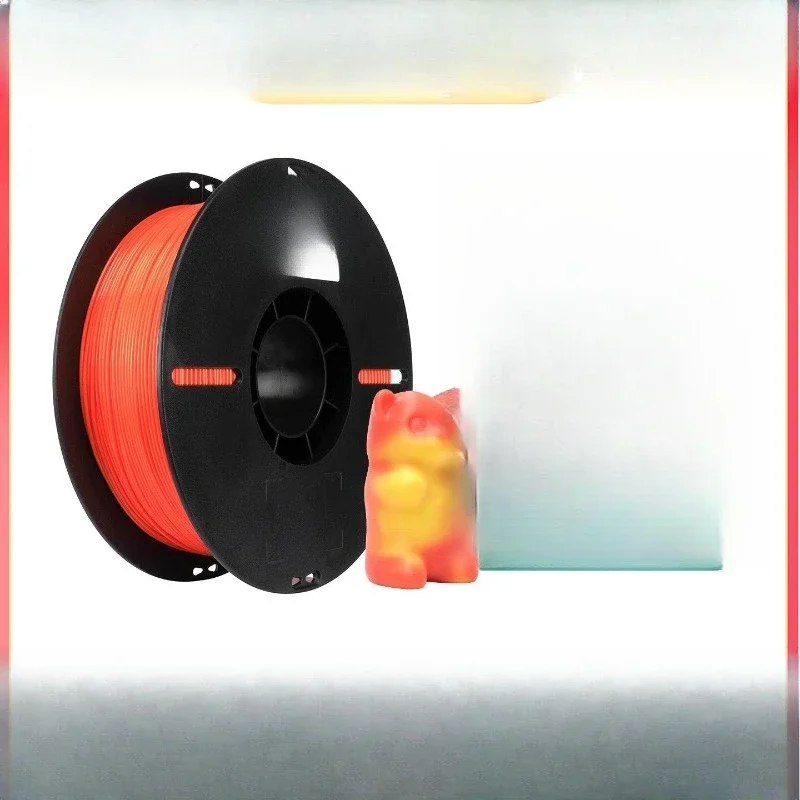 

3D printer consumables, flexible TPU95A temperature-sensitive color-changing FDM material, soft rubber silicone translucent line