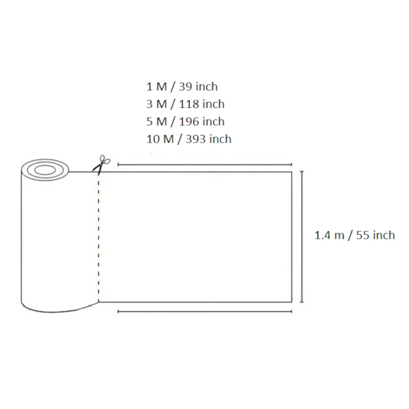 3/5/10M Plain White Cotton Lining Fabric Muslin 100 Cotton Gauze By the Meter