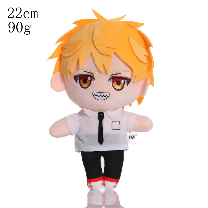 22cm Anime Chainsaw Man Plush Toys Pochita Makima Denji Aki Power Plush Doll Cartoon Soft Stuffed Toy for Kids Christmas Gifts