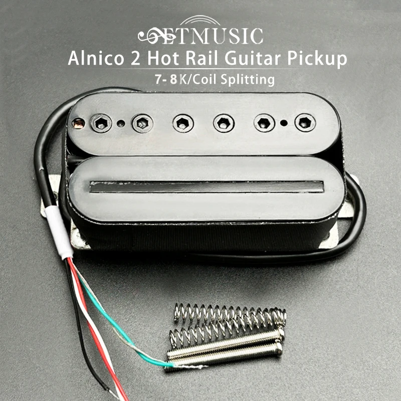 1pc Alnico 2 Gitarre Humbucker Pickup Doppels pule Pickup 4-Drähte Spule Spalt klinge und einstellbare Sechs kant schraube 7-8k