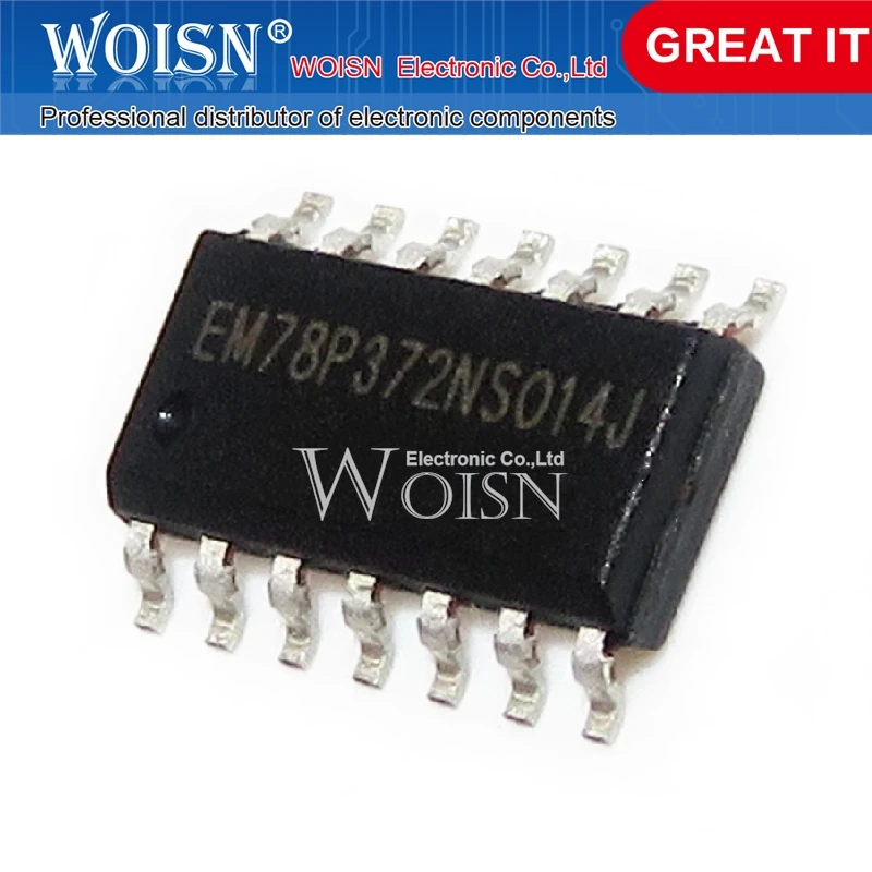 5pcs/lot EM78P372NS014J EM78P372NSO14J EM78P372 SOP-14 In Stock