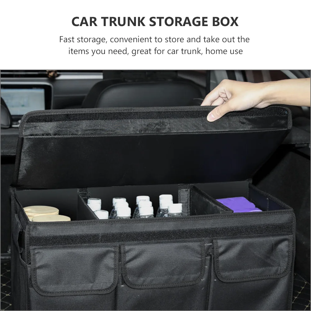 

Car Trunk Organizer Foldable Storage Box Large Capacity Oxford Cloth For Car Home Travel Use Trunk Folding Box