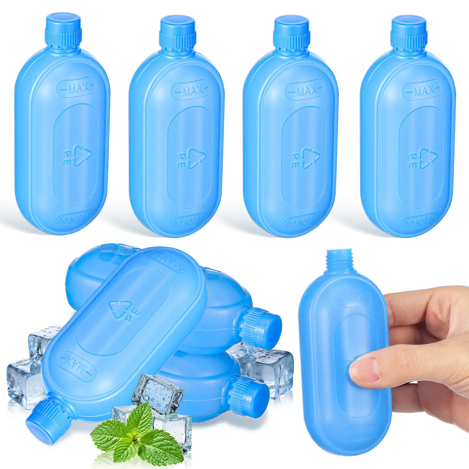 

8pcs Ice Packs For Air Cooler Fans, Cooling Fan Ice Pack Freezer Blocks, Reusable Ice cubes, For Quick cooling, Water Ice Pack