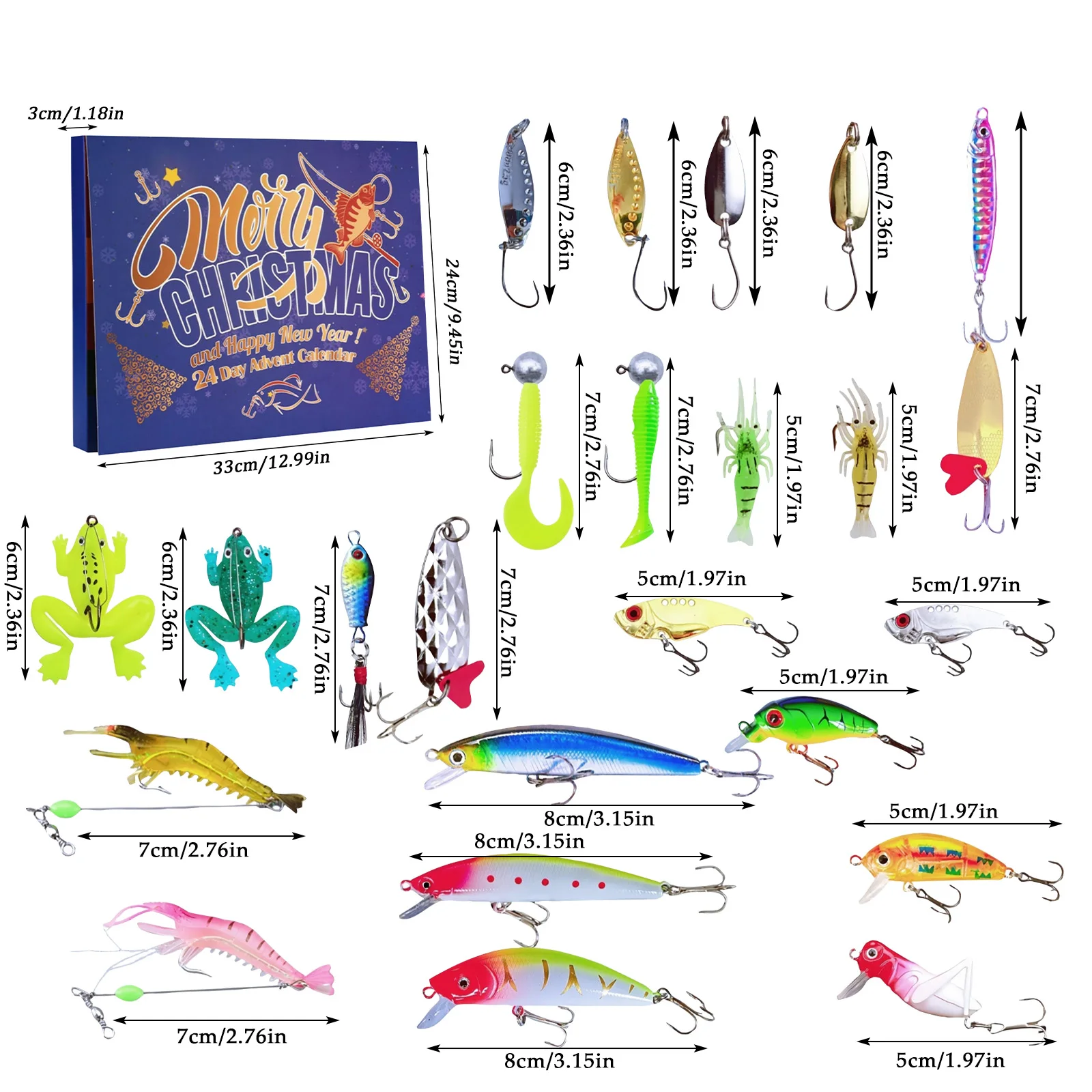 تقويم العد التنازلي لصيد الأسماك، تقويم العد التنازلي لعيد الميلاد لمدة 24 يومًا يتميز بصيد الأسماك المناسب للبالغين من الصيادين #2