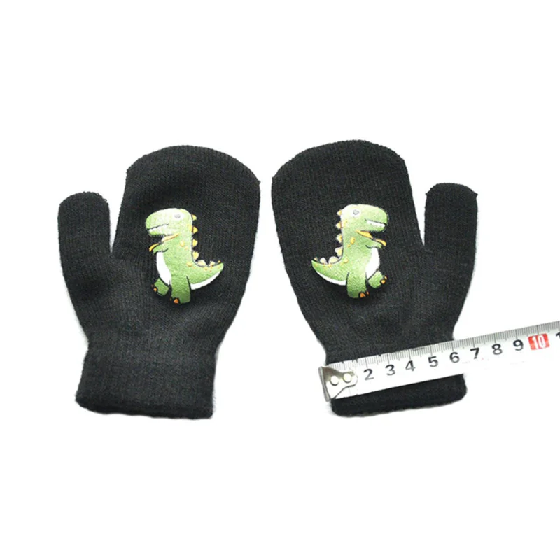 Infant   Cartoon Mittens Children Toddler Kids Full Finger Mittens Children\'s Winter Warm Knitted Gloves