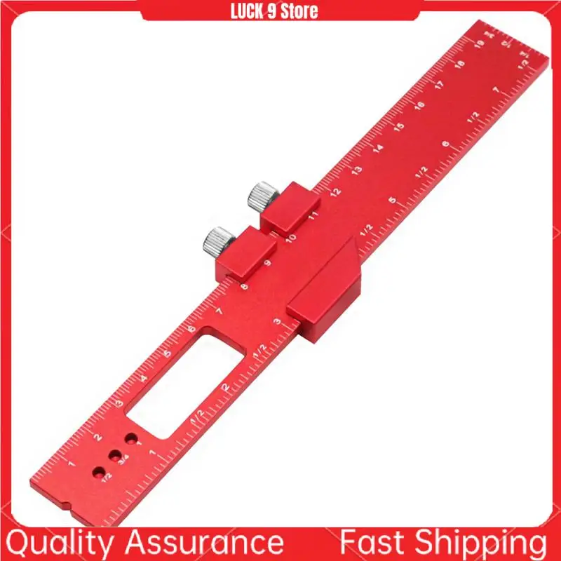 

3Pcs Woodworking Ruler Aluminum Alloy Positioning Ruler Marking Ruler Angle Ruler 16/20/30Cm Gauge DIY Layout Measurement