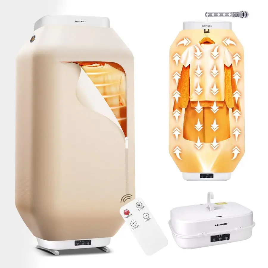 

Обновление сушилки для одежды Складная мини-сушилка для одежды с регулируемой вешалкой-зажимом, подвесной усилитель, стоячая конструкция, пульт дистанционного управления