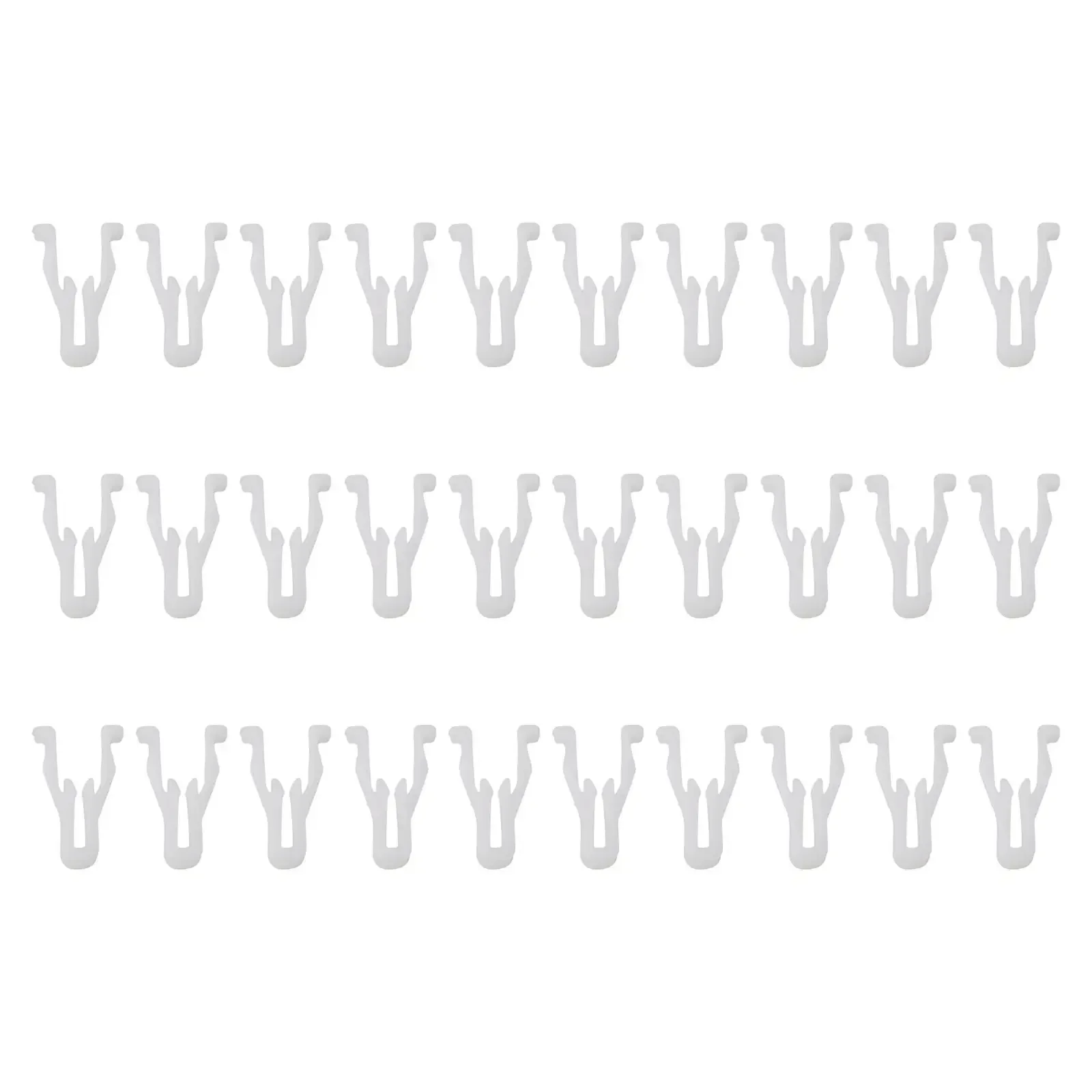 30pcs White Plastic Nylon Switch Bezel Clip For Toyota For 4Runner For Lexus Switch Bezel Clips Car Accessories