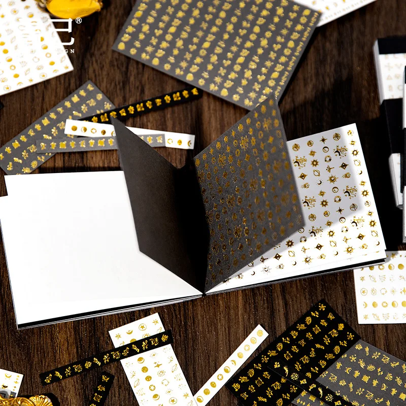 32 pçs/lote Memo Pads Material Papel Noite de Colheita Estrelas Diário Scrapbooking papel Cartão Fundo Decoração Papel