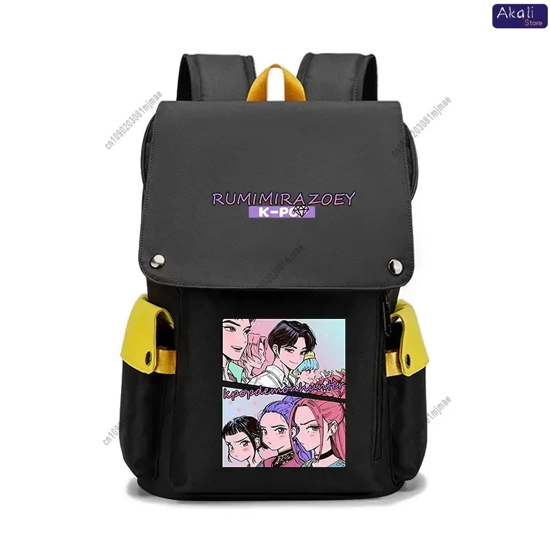 

K-pop Devil Hunter Anime Backpack Cartoon Backpack Multifunctional Large-capacity Laptop Bag Travel Backpack Birthday Gift
