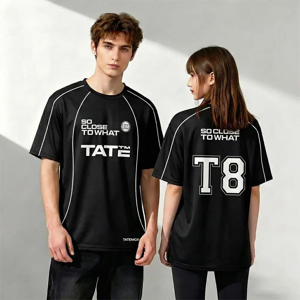 

Tate McRae 2025 So Close To What Tour Jersey Couple's Trendy Concert Breathable Quick Drying Sports T-Shirt Y2K Streetwear Tee