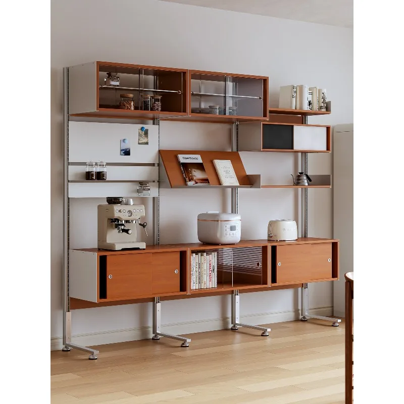 TV wall open floor storage rack baffle