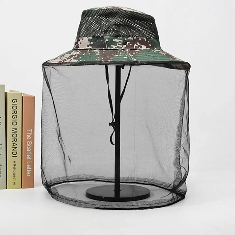 Summer Outdoor Sunscreen Mosquito Hat Foldable Fishing Sun Cap Casual Insect Bee Protection Insect Proof Cap for Men Women