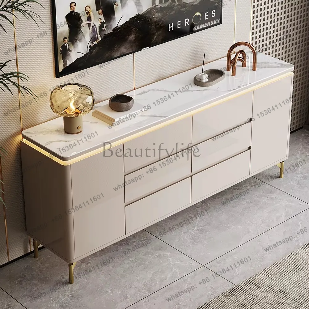 Modern Trendy Display Cabinet Simple Luxury Vitrina Furniture Simple Space Saving Cabinets Living Room Portable Storage