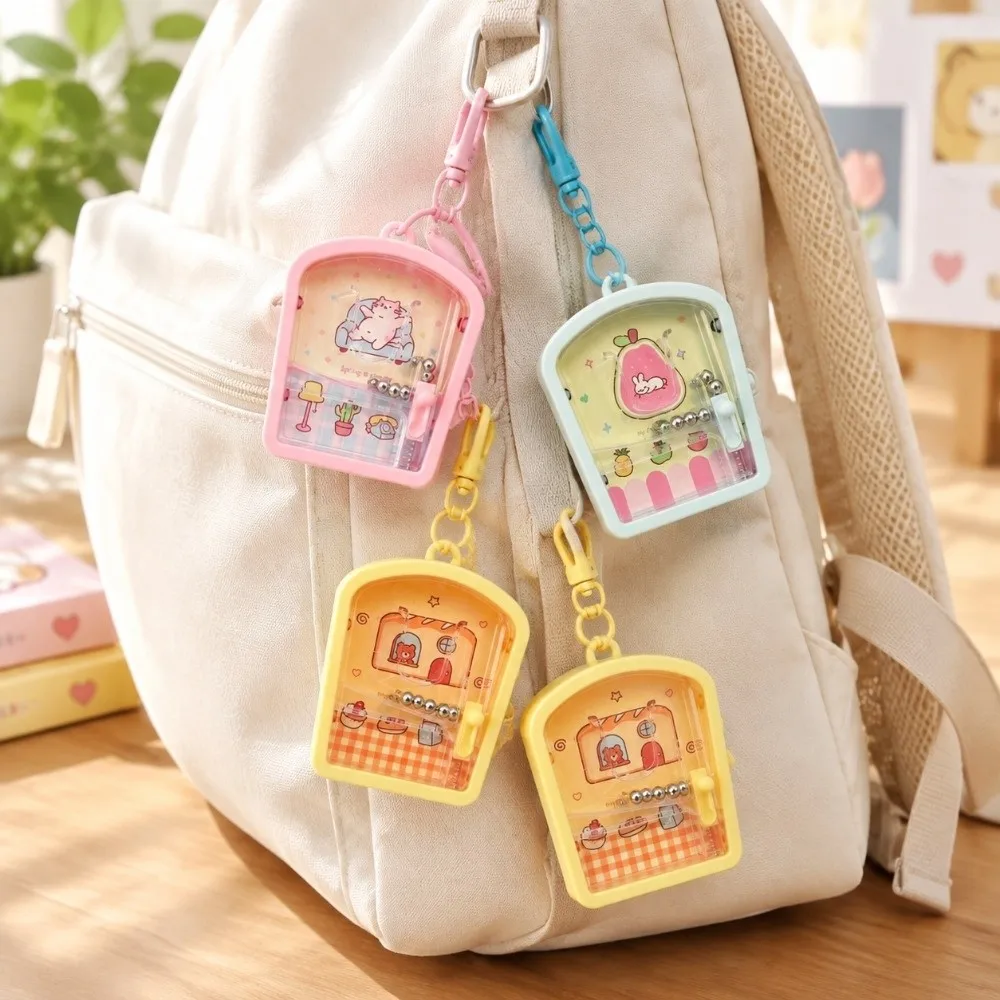 Cute Hanging Pendant Game Console Keychain Luminous Brain-boosting Key Ring Play Game Bag Charm Bag