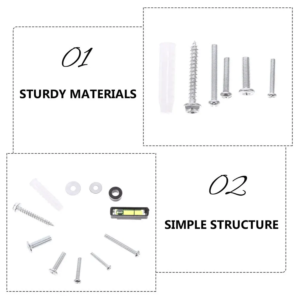 

1Set Heavy Duty Mounting Screws Solid Iron Hardware for Wall Stand Universal Fit High Hardness Anti Break Mounting