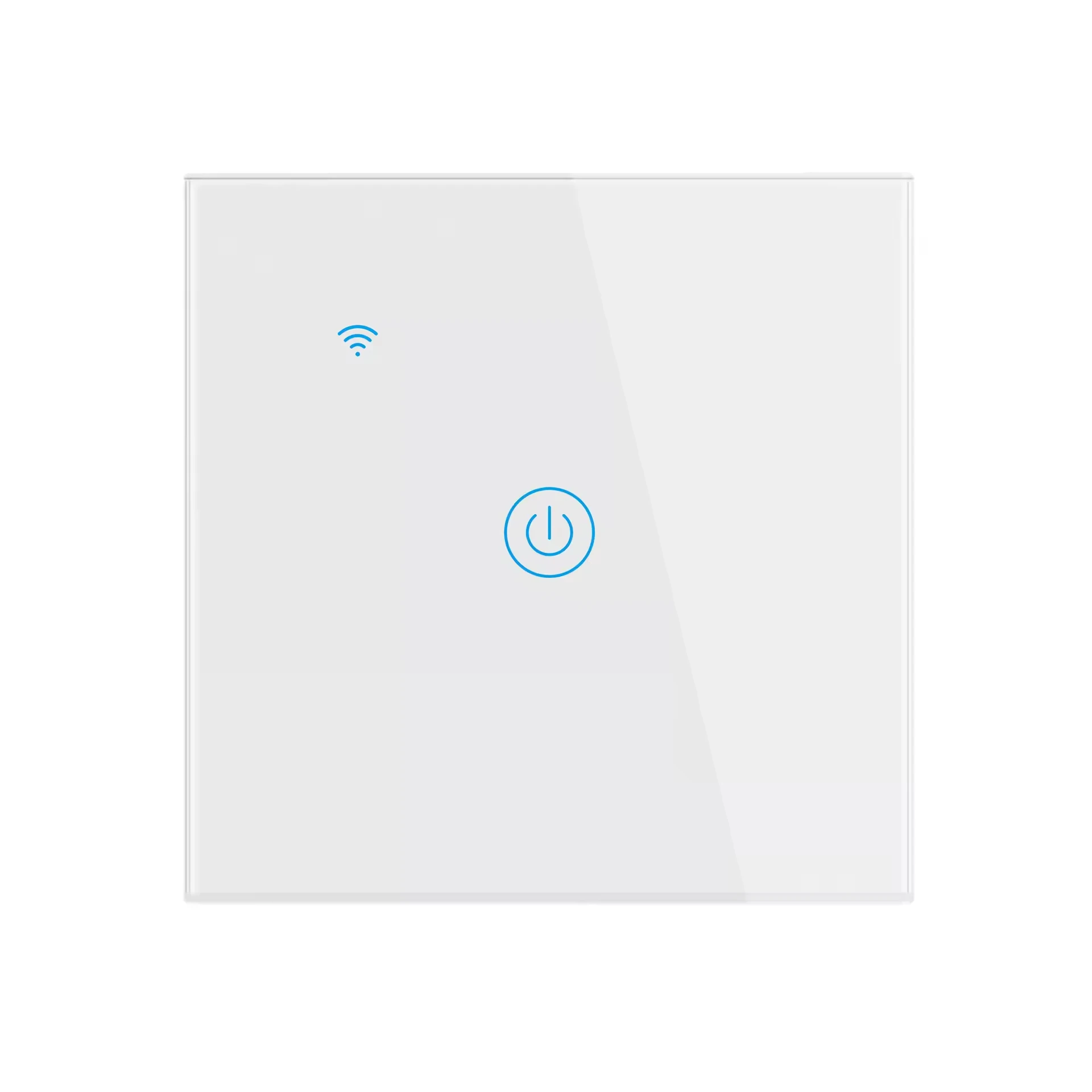 WiFi Smart Touch Switch Modern 1 2 3 4 Gang Wall Light EU Standard Tuya/Smart Life APP Control Waterproof Timer Safe